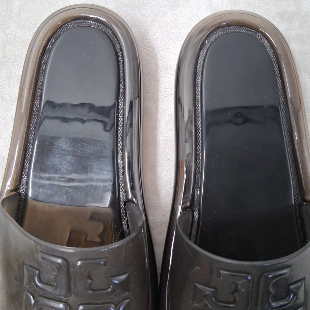 Tory Burch Bubble Jelly Slide Sandals BlackWomen's size 7 Casual Luxury Summer - Picture 8 of 13